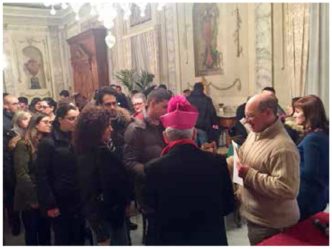 I fidanzati incontrano l'Arcivescovo